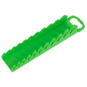 Sealey WR10HV Premier Spanner Rack Capacity 10 Stubby Spanners - Hi-Vis Green