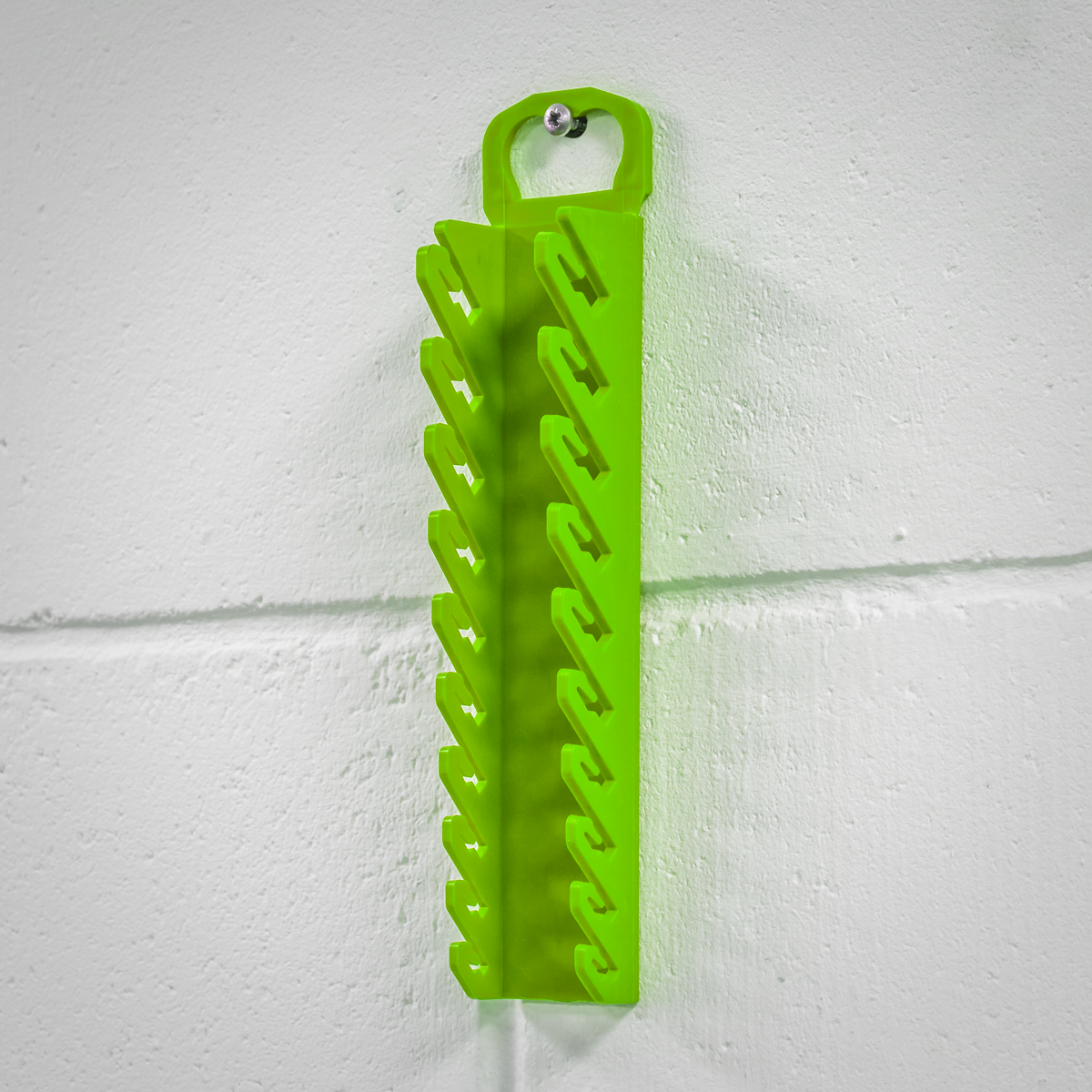 Sealey WR10HV Premier Spanner Rack Capacity 10 Stubby Spanners - Hi-Vis Green - additional view 6