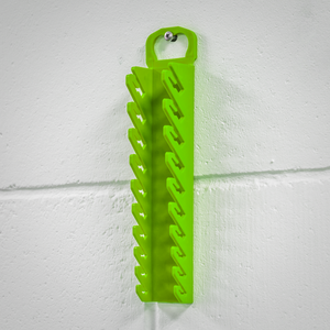 Sealey WR10HV Premier Spanner Rack Capacity 10 Stubby Spanners - Hi-Vis Green - additional view 6