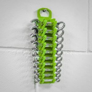 Sealey WR10HV Premier Spanner Rack Capacity 10 Stubby Spanners - Hi-Vis Green - additional view 8