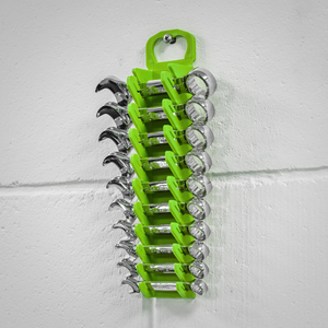 Sealey WR10HV Premier Spanner Rack Capacity 10 Stubby Spanners - Hi-Vis Green - additional view 9
