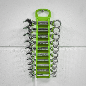 Sealey WR10HV Premier Spanner Rack Capacity 10 Stubby Spanners - Hi-Vis Green - additional view 5