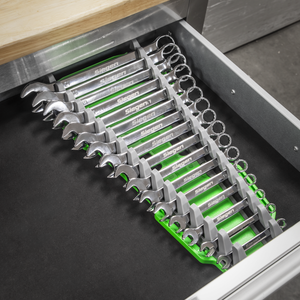Sealey WR11HV Premier Reversible Spanner Rack 16pc - Hi-Vis Green - additional view 2