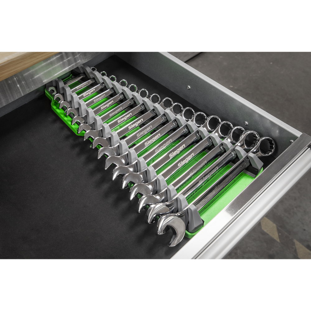 Sealey WR11HV Premier Reversible Spanner Rack 16pc - Hi-Vis Green - additional view 4