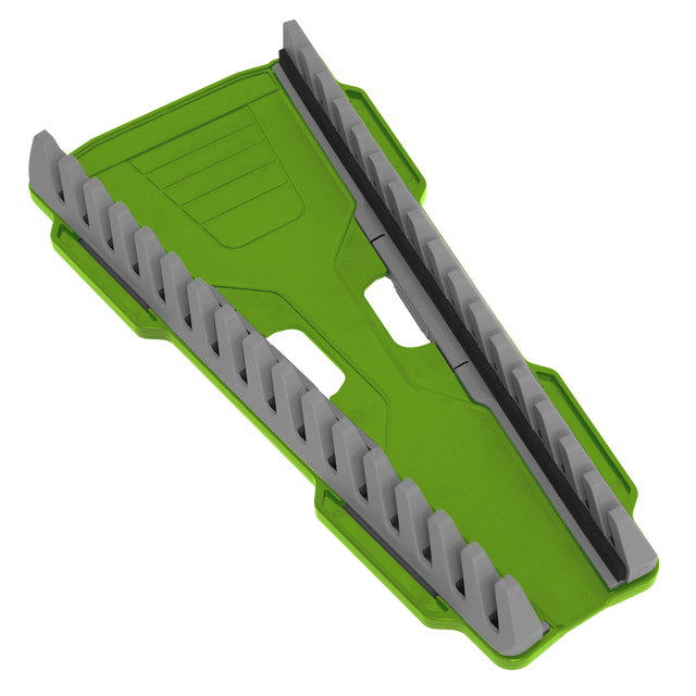 Sealey WR11HV Premier Reversible Spanner Rack 16pc - Hi-Vis Green