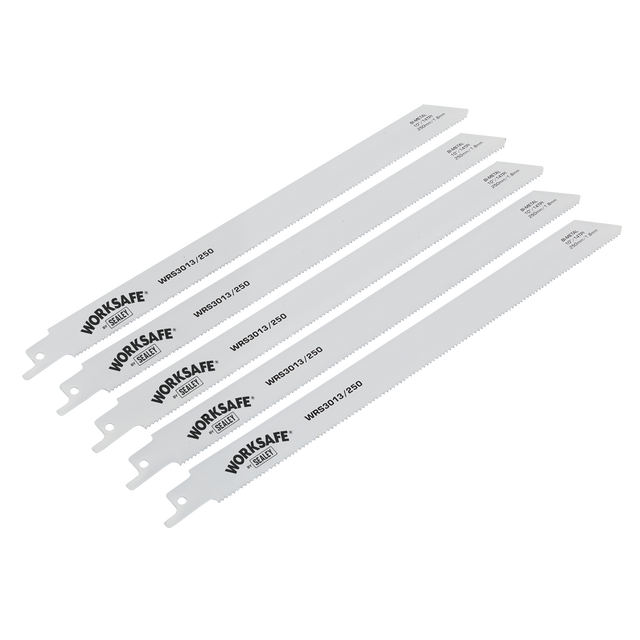 Sealey WRS3013/250 Worksafe® Reciprocating Saw Blade 250mm 14tpi - Pack of 5