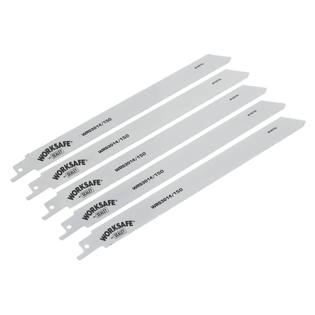 Sealey WRS3014/150 Reciprocating Saw Blade for Metal 150mm 18tpi - Pack of 5