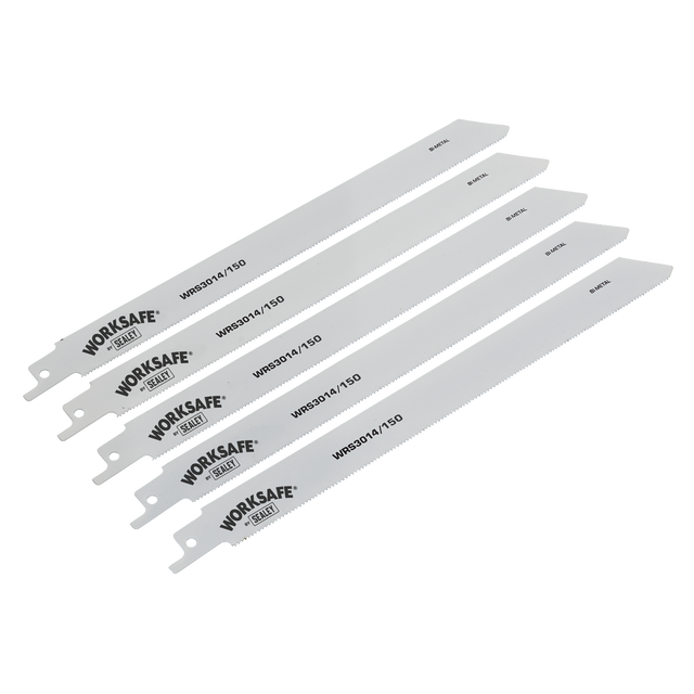 Sealey WRS3014/150 Reciprocating Saw Blade for Metal 150mm 18tpi - Pack of 5
