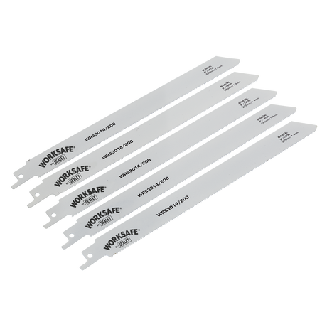 Sealey WRS3014/200 Reciprocating Saw Blade for Metal 225mm 18tpi - Pack of 5