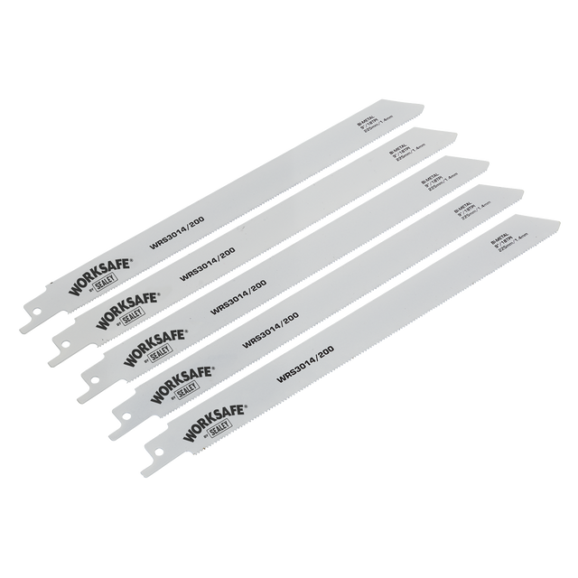 Sealey WRS3014/200 Reciprocating Saw Blade for Metal 225mm 18tpi - Pack of 5