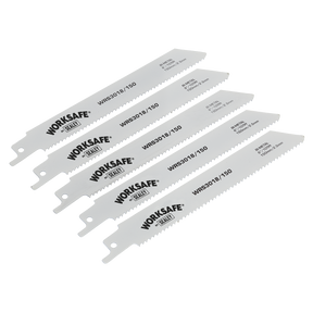 Sealey WRS3018/150 Worksafe® Reciprocating Saw Blade 150mm 10tpi - Pack of 5