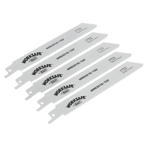 Sealey WRS3018/150 Worksafe® Reciprocating Saw Blade 150mm 10tpi - Pack of 5