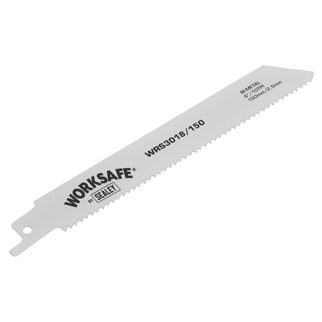 Sealey WRS3018/150 Worksafe® Reciprocating Saw Blade 150mm 10tpi - Pack of 5 - additional view 2