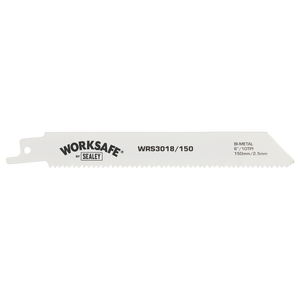 Sealey WRS3018/150 Worksafe® Reciprocating Saw Blade 150mm 10tpi - Pack of 5 - additional view 3