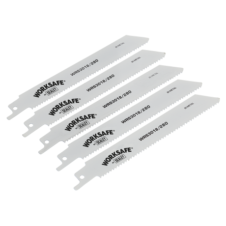 Sealey WRS3018/280 Worksafe® Reciprocating Saw Blade 280mm 10tpi - Pack of 5
