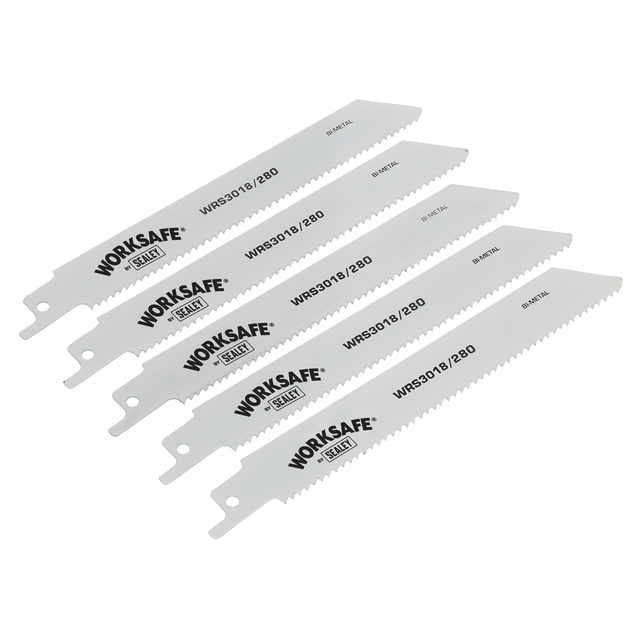 Sealey WRS3018/280 Worksafe® Reciprocating Saw Blade 280mm 10tpi - Pack of 5