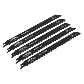 Sealey WRS3019/225 Reciprocating Saw Blade for Wood 225mm 3tpi - Pack of 5