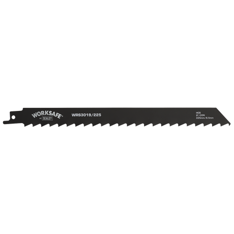 Sealey WRS3019/225 Reciprocating Saw Blade for Wood 225mm 3tpi - Pack of 5 - additional view 2