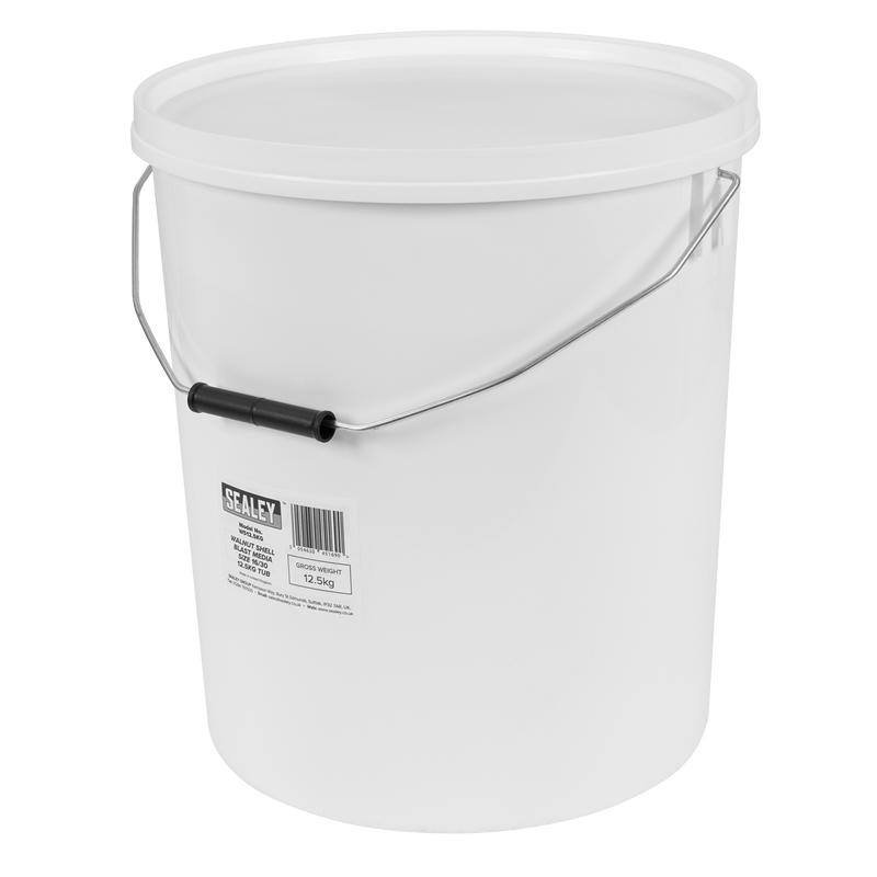 Sealey WS12.5KG Walnut Shell Blast Media - Size 16/30 - 12.5kg Tub - additional view 5