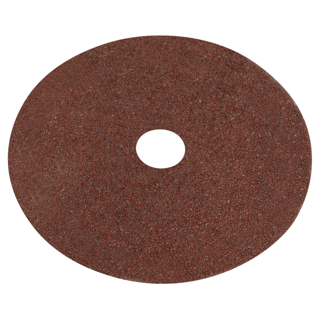 Sealey WSD4524 Worksafe® 115mm Fibre Backed Sanding Disc 24Grit - Pack of 25