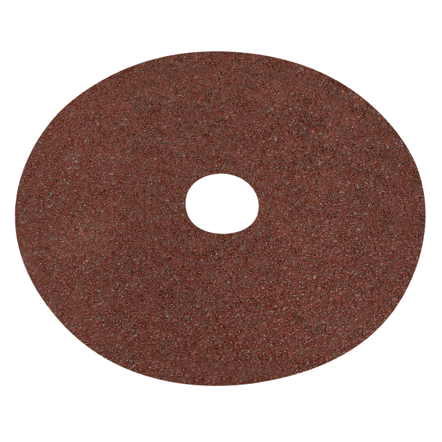 Sealey WSD524 Worksafe® 125mm Fibre Backed Sanding Disc 24Grit - Pack of 25