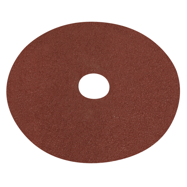 Sealey WSD540 Worksafe® 125mm Fibre Backed Sanding Disc 40Grit - Pack of 25