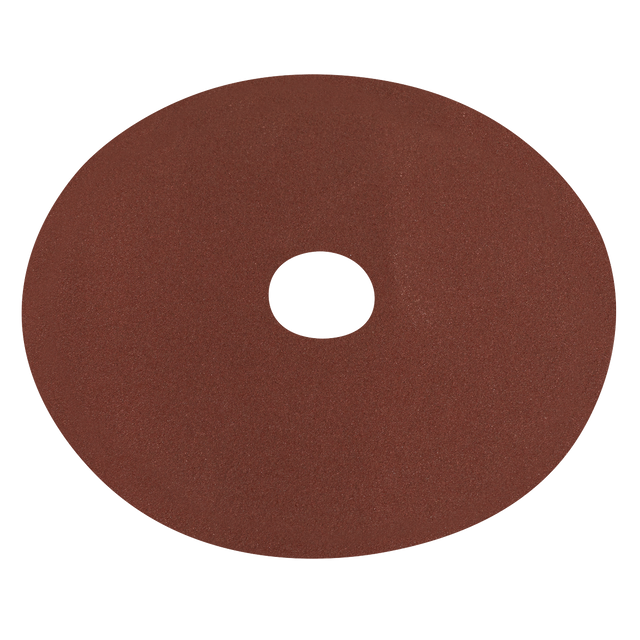 Sealey WSD580 Worksafe® 125mm Fibre Backed Sanding Disc 80Grit - Pack of 25
