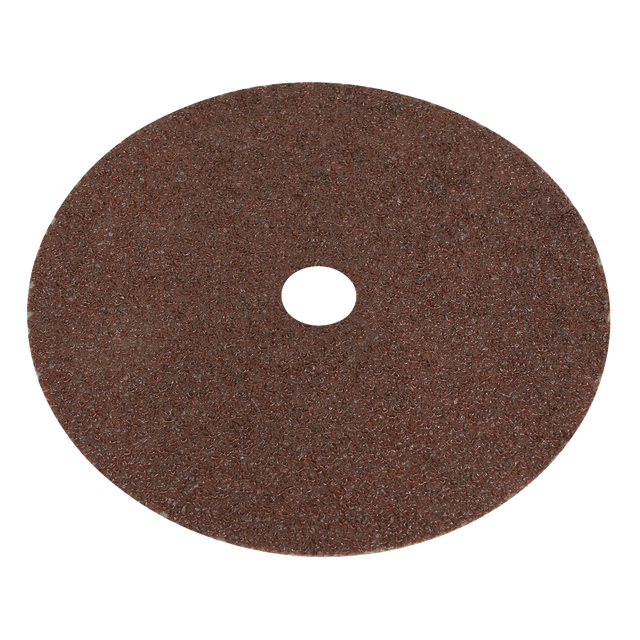 Sealey WSD724 Worksafe® 175mm Fibre Backed Sanding Disc 24Grit - Pack of 25