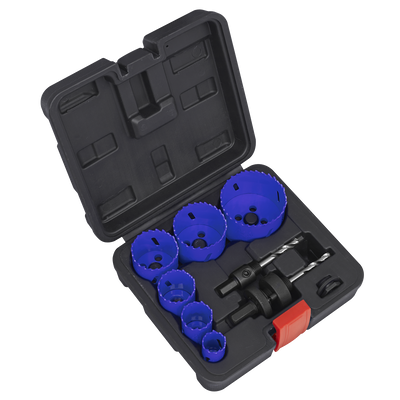 Sealey WSEHSK Electrician's Hole Saw Kit 9pc
