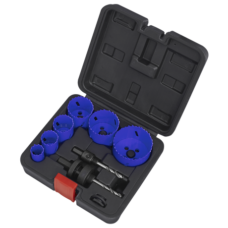 Sealey WSEHSK Electrician's Hole Saw Kit 9pc - additional view 2
