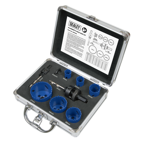 Sealey WSPHSK Plumber's Hole Saw Kit 9pc