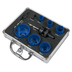 Sealey WSPHSK Plumber's Hole Saw Kit 9pc - additional view 4
