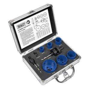 Sealey WSPHSK Plumber's Hole Saw Kit 9pc - additional view 2