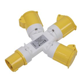 Sealey WSTWA 2P+E 3-Way Adaptor 110V
