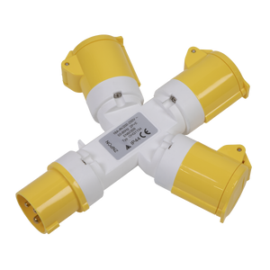 Sealey WSTWA 2P+E 3-Way Adaptor 110V