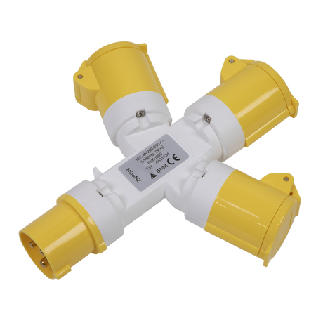 Sealey WSTWA 2P+E 3-Way Adaptor 110V