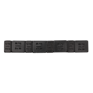 Sealey WWSA510B Black Steel Adhesive Wheel Weight 5/10g Strip of 8 - Pack of 50 - additional view 2