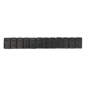 Sealey WWSA5B Black Steel Adhesive Wheel Weight 5g Strip of 12 - Pack of 50 - additional view 2
