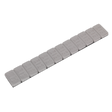 Sealey WWSA5PC Plastic Coated Zinc Plated Steel Adhesive Wheel Weight 5g Strip of 12 - Pack of 100