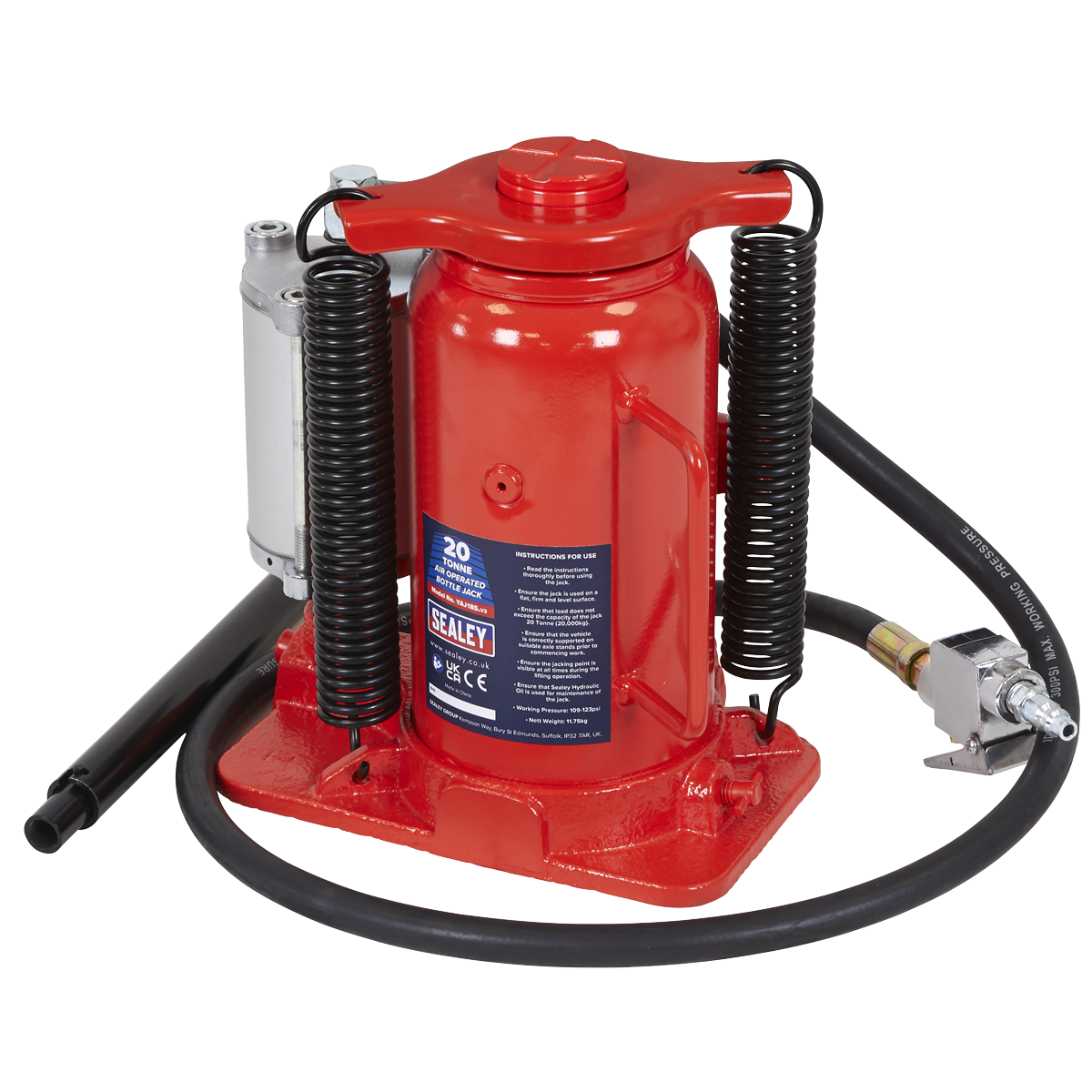 Sealey YAJ18S Air Operated Bottle Jack 20 Tonne