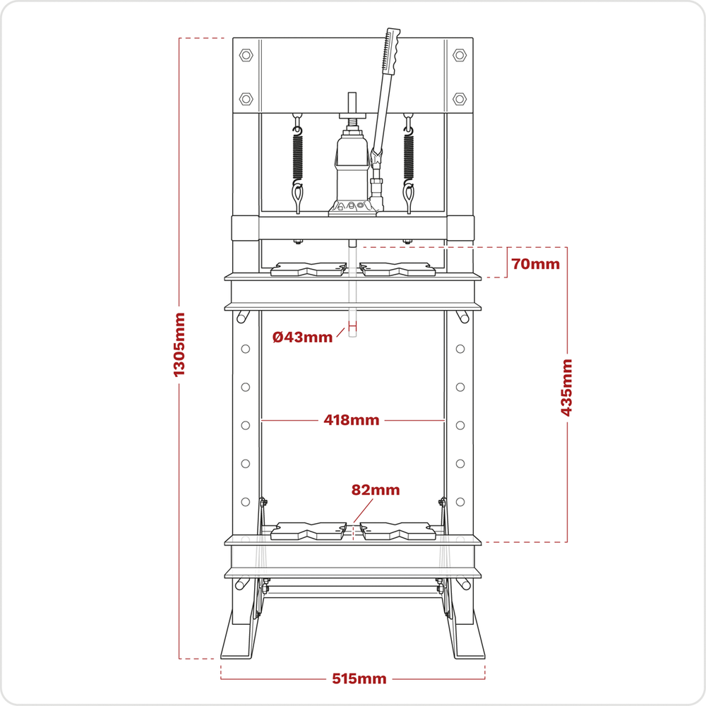 Sealey YK10ECF Hydraulic Floor Type Press 10 Tonne - additional view 7