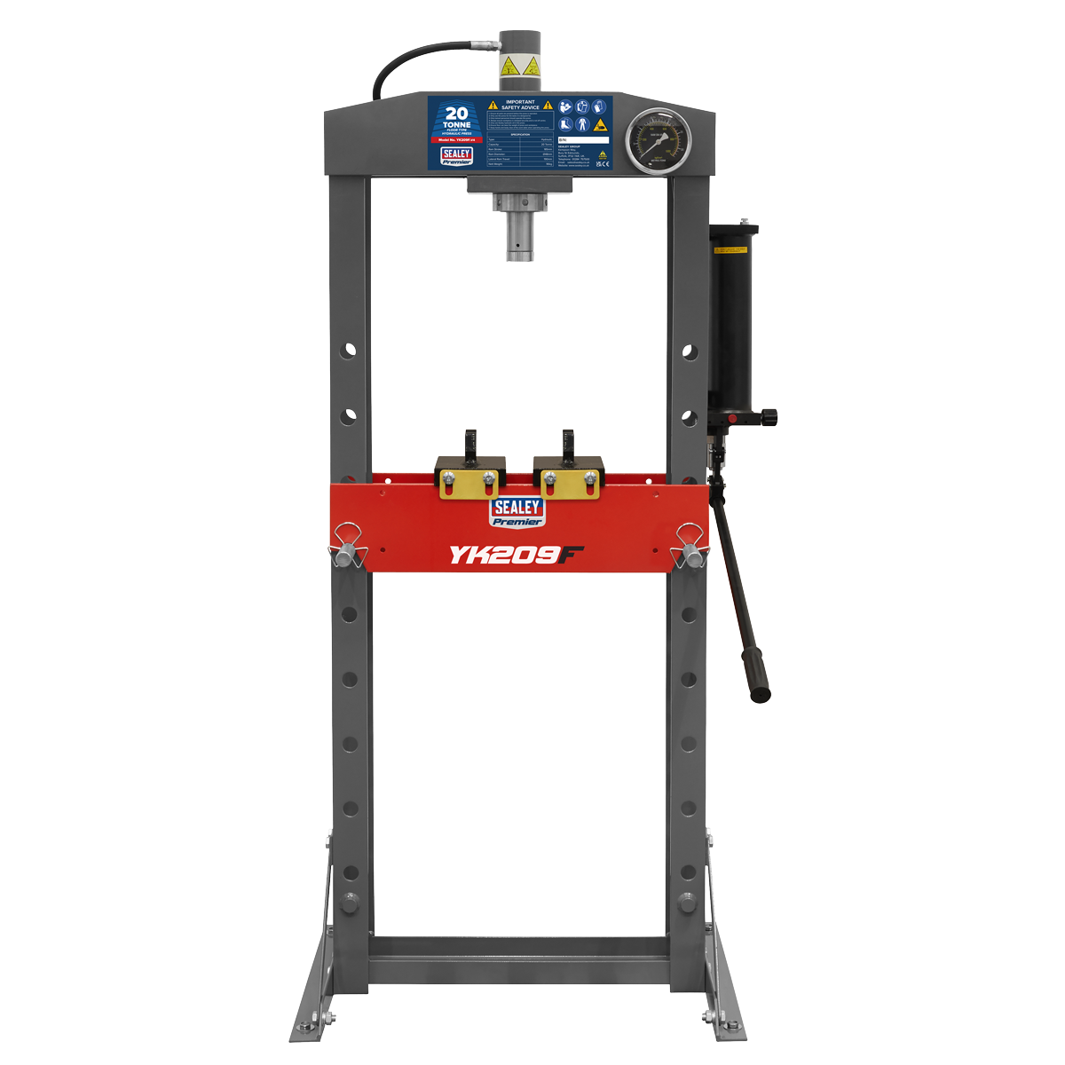 Sealey YK209F Premier Heavy-Duty Floor Type Hydraulic Press 20 Tonne - additional view 9