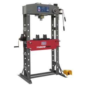 Sealey YK509FAH Premier Air/Hydraulic Floor Type Press with Foot Pedal 50 Tonne