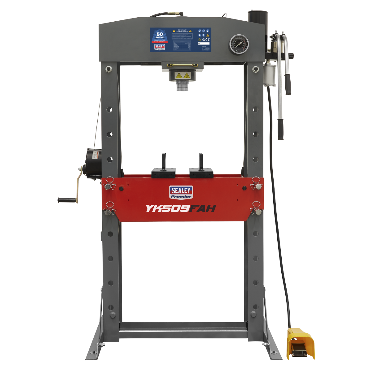 Sealey YK509FAH Premier Air/Hydraulic Floor Type Press with Foot Pedal 50 Tonne - additional view 5