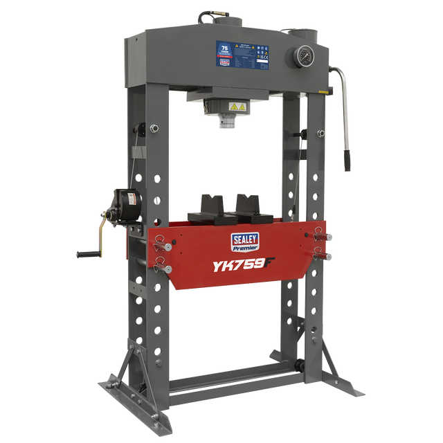 Sealey YK759F Premier Hydraulic Floor Type Press 75 Tonne