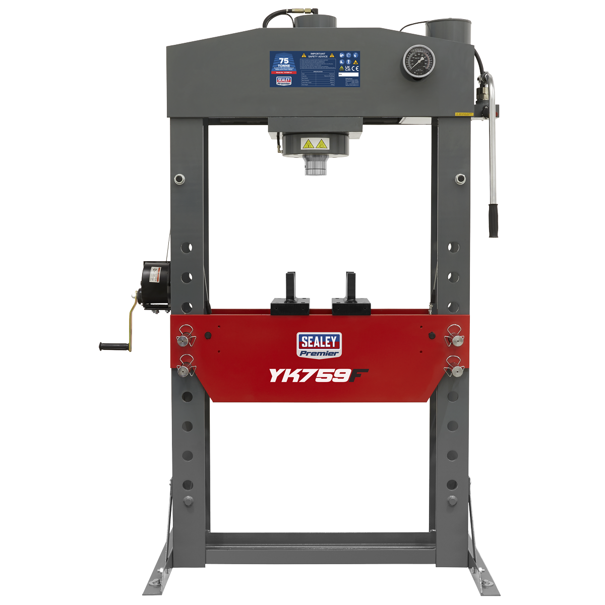 Sealey YK759F Premier Hydraulic Floor Type Press 75 Tonne - additional view 7