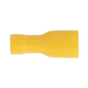 Sealey YT11 Fully Insulated Female Terminal 6.3mm, Yellow - Pack of 100