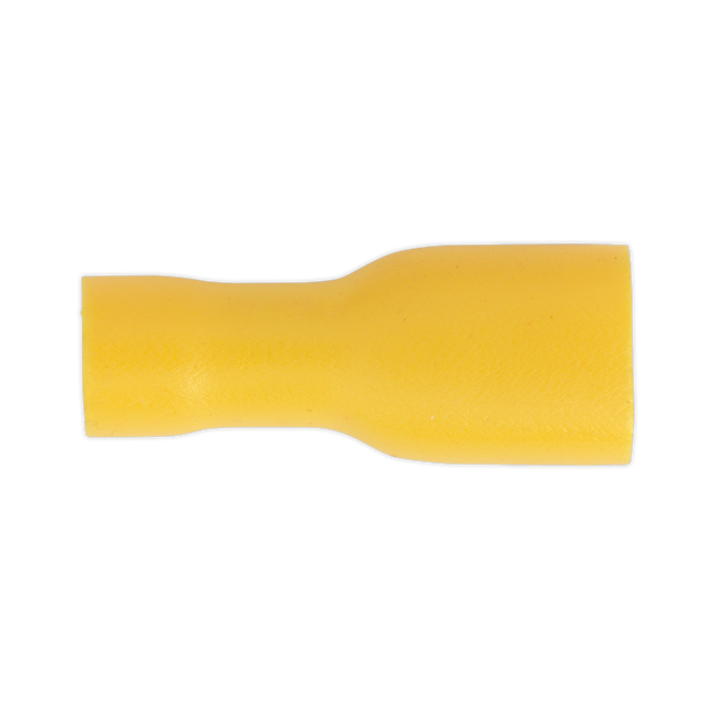 Sealey YT11 Fully Insulated Female Terminal 6.3mm, Yellow - Pack of 100