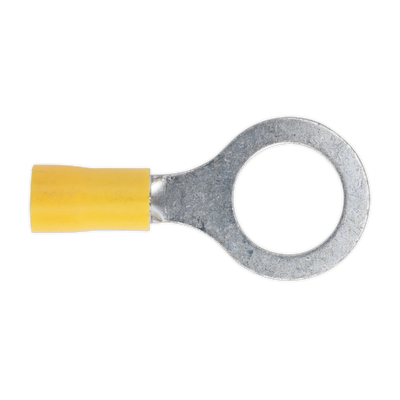 Sealey YT17 Easy-Entry Ring Terminal 13mm (1/2"), Yellow - Pack of 100