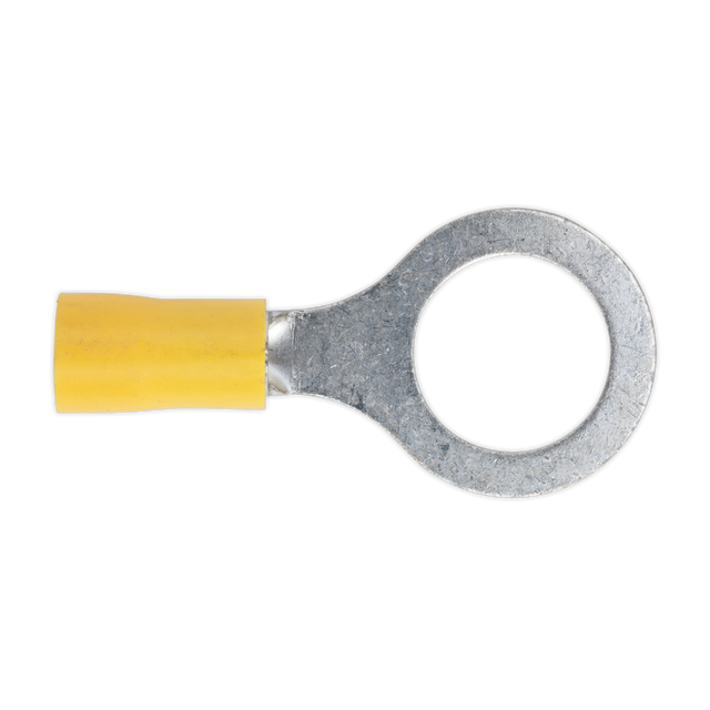 Sealey YT17 Easy-Entry Ring Terminal 13mm (1/2"), Yellow - Pack of 100